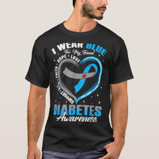 T-shirt Portez du bleu pour la sensibilisation au diabète