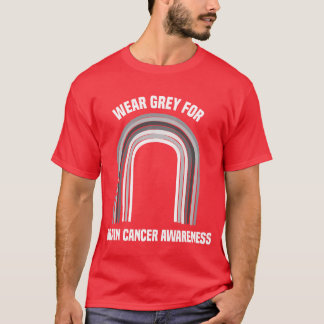 T-shirt Portez du gris pour la sensibilisation au cancer d