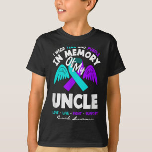 T-shirt Portez du sarcelle et du violet en mémoire du desi