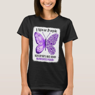 T-shirt Portez du violet mois de la sensibilisation à la m