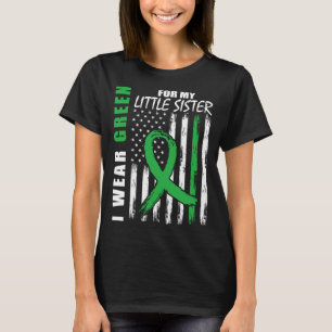 T-shirt Portez la petite soeur verte Sensibilisation aux m