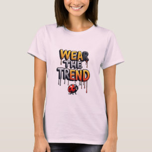 T-shirt Portez la Tendance : Typographie Colorée qui Dégou