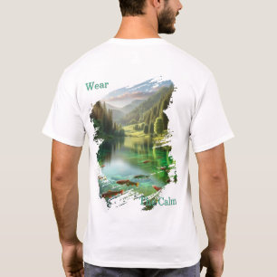 T-shirt Portez le calme du lac Trout Scenic