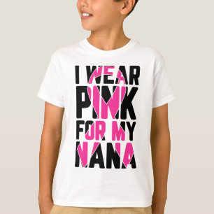 T-shirt Portez Le Rose Pour Ma Nana Sensibilisation Au Can