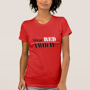 T-shirt Portez le rouge le vendredi