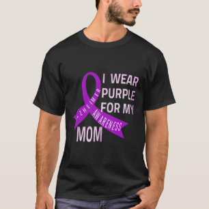 T-shirt Portez le violet pour ma mère Alzheimer Maladie d'