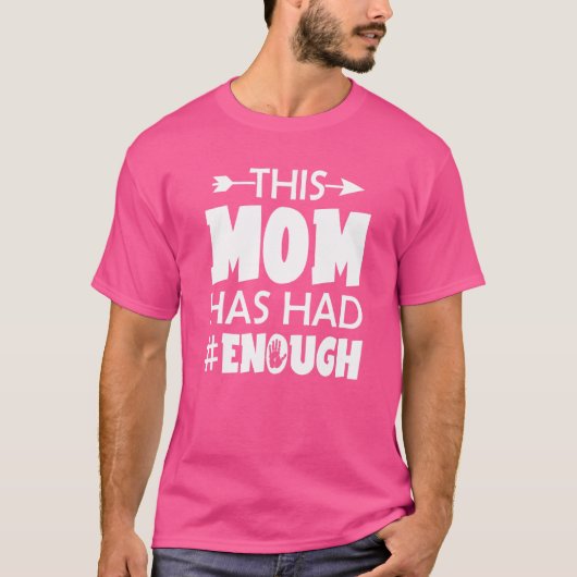 T-shirt Portez Orange Anti Gun Cette Maman A Assez Interdi (Devant)