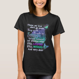 T-shirt Portez Turquoise Et Violet Pour Quelqu'Un Qui Me M