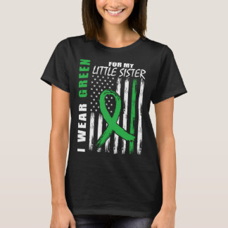 T-shirt Portez Vert Petite Soeur Maladie Rénale Sensibilis
