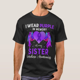 T-shirt Portez Violet En Mémoire De Mon Fils Surdose Sensi