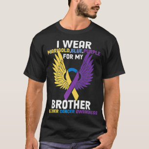 T-shirt Portez-Vous Pour Mon Frère Soutien Équipe I Cancer