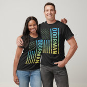 T-shirt Portier Jaune Bleu (Unisexe)