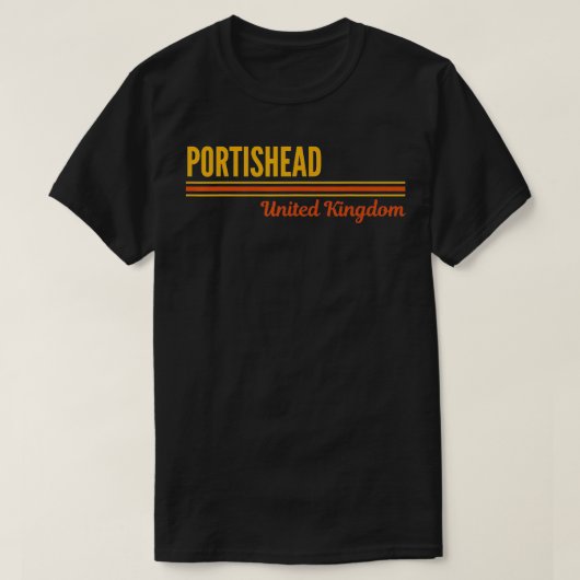 T-shirt Portishead Royaume-Uni  (Design devant)