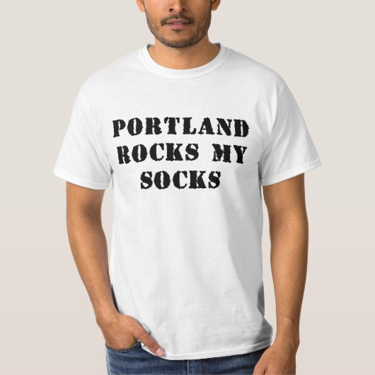 T-shirt Portland bascule ma pièce en t de chaussettes (Devant)