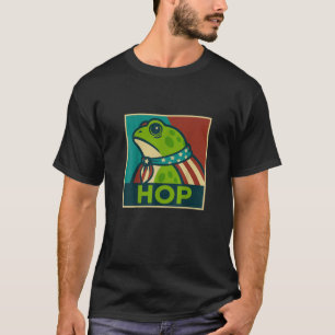 T-shirt Portland Frog Hop Amphibien Rétro Drôle