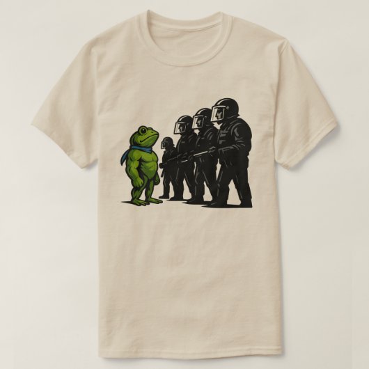 T-shirt Portland Frog Protest l Resist Frog Portland Frog (Design devant)