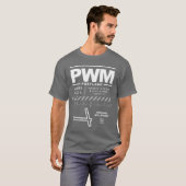 T-shirt Portland International Jetport PWM (Devant entier)
