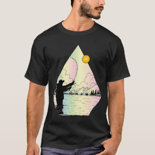 T-shirt Portland Maine Rétro Géométrique Phare Maritime