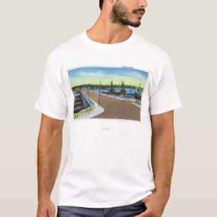T-shirt Portland, MaineView du pont de Portland
