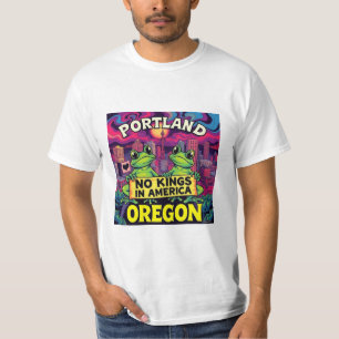 T-shirt Portland Oregon Grenouilles Pas de Rois en Amériqu