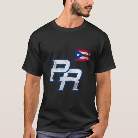 T-shirt Porto Rico 2023 Drapeau Pride De Baseball Pr Boric (Devant)