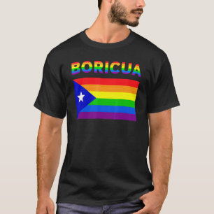 T-shirt Porto Rico Boricua Gay pride Lgbt Rainbow