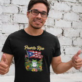 T-shirt Porto Rico Coquí Frog Boricua Pride
