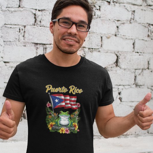 T-shirt Porto Rico Coquí Frog Boricua Pride
