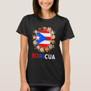 T-shirt Porto Rico Drapeau Boricua Patrimoine Hispanique R