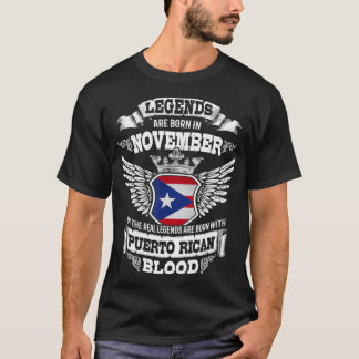 T-shirt Porto Rico drapeau portoricain novembre Anniversai