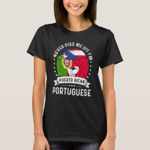 T-shirt Porto Rico Drapeau Portugal Grosse fierté Humour