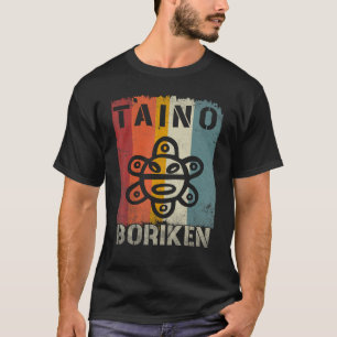 T-shirt Porto Rico Drapeau Taino Boricua Chemises Porto Ri