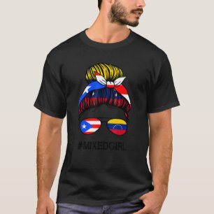 T-shirt Porto Rico Drapeau Vénézuélien Portoricain Vénézué