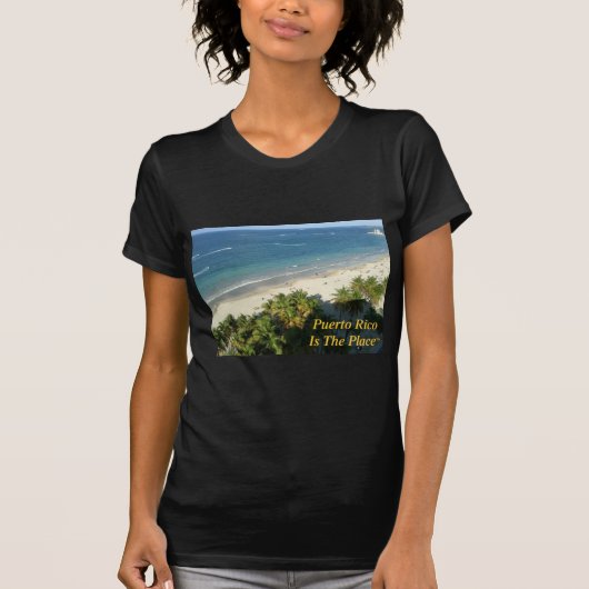 T-shirt Porto Rico est l'endroit (Devant)