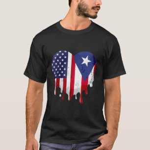 T-shirt Porto Rico Heritage American Heart Porto Rico Fl