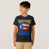T-shirt Porto Rico N'Est Pas Une Île Flottante De Poubelle (Devant entier)