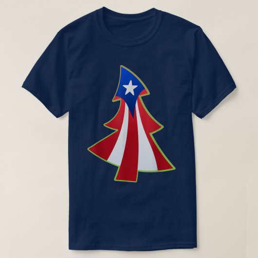 T-shirt Porto Rico Pride Noël Navidad Boricua (Design devant)
