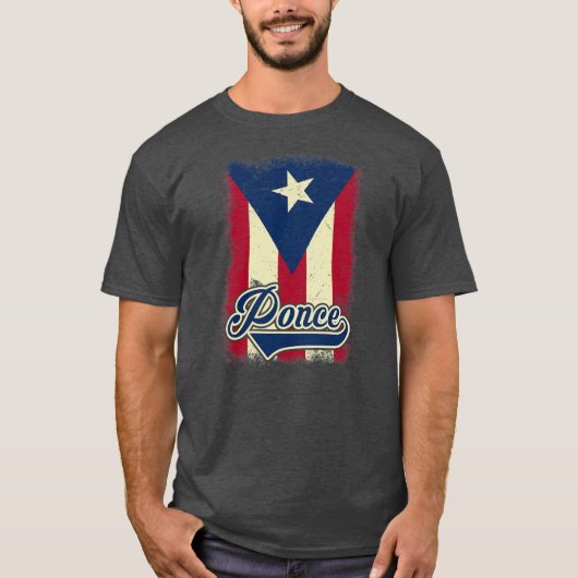 T-shirt Portoricain Drapeau Ponce Pride Porto Rico (Devant)