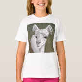 T-shirt Portrait Alpaca 2 (Devant)