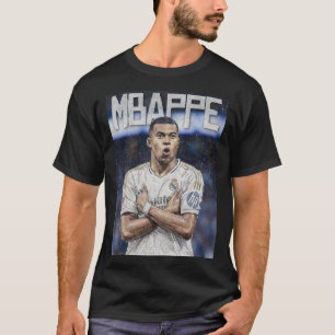 T-shirt Portrait artistique de Kylian Mbappe au griffonnag