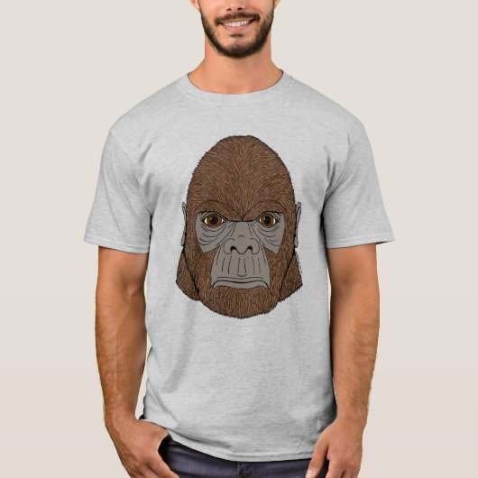 T-shirt Portrait Bigfoot 1 (Ape-Like) (Devant)