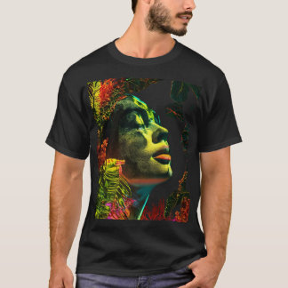 T-shirt Portrait botanique de Neon Glow - Art naturel Vibr