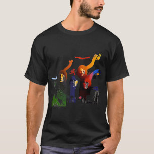 T-shirt portrait-coloré-Aba