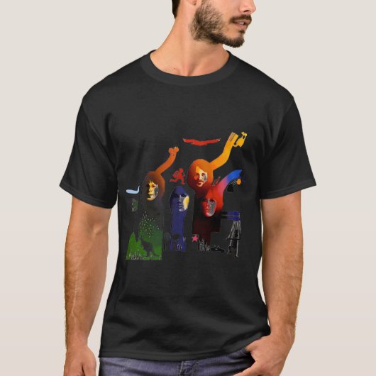 T-shirt portrait-coloré-Aba (Devant)