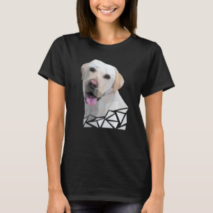 T-shirt Portrait coloré de Labrador Retriever Polygone Lab