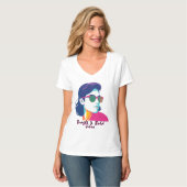 T-shirt Portrait cool Retro Pop Art (Devant entier)