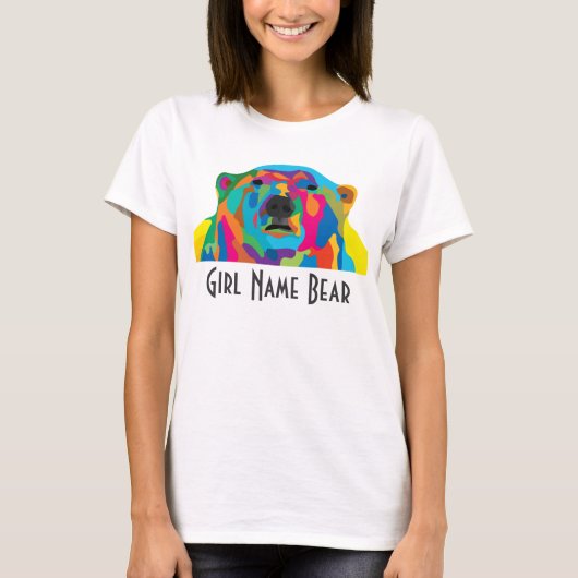 T-shirt Portrait couleurs OURS (Devant)