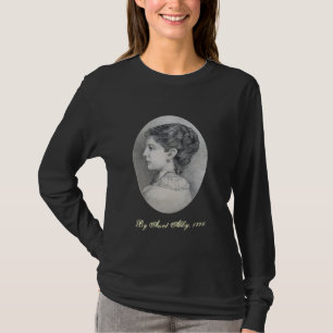T-shirt Portrait d'Abby, par tante Abby, 1876