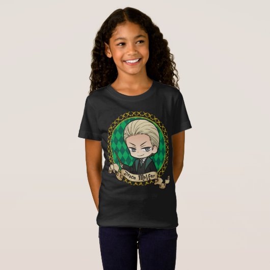 T-Shirt Portrait d'Anime Draco Malfoy (Devant entier)