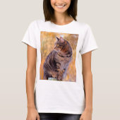 T-shirt Portrait d'art de chat (Devant)